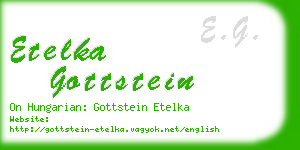 etelka gottstein business card